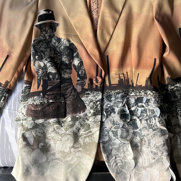 Vanessa G silk environmental statement blazer Jacket - Picture 3 of 16